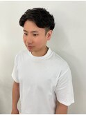 メンズ夏かきあげパーマ