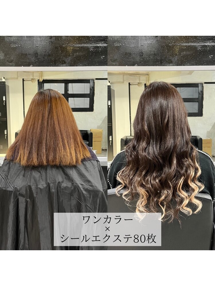 シールエクステ80枚：L174233382｜ヘルツ(Hz.)のヘアスタイル 