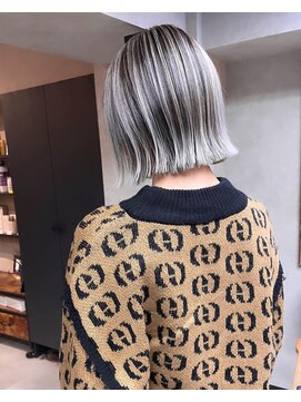 サニー 渋谷(SUNNY) バレイヤージュ、グレージュカラー、ハイライト、ココアベージュ