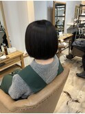 シンプルで王道なワンレングスボブ