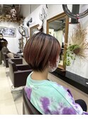 ハイトーン×ショートボブ