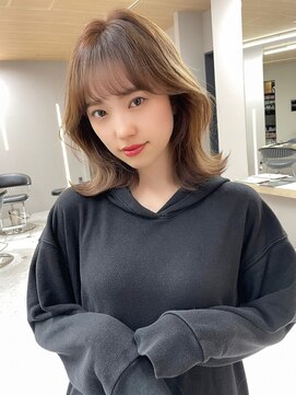 ボタン シブヤ(VOTAN SHIBUYA) 前髪あり/くびれヘア/ブリーチなし/ワンホンヘア/顔まわりカット