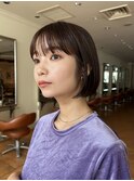 ボブ/ミニボブ/縮毛矯正/ストレートヘア/20代30代40代銀座