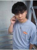 波巻きパーマ