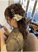 ハーフアップ