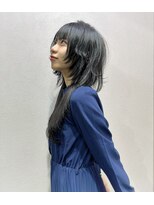 リラス 博多(rilas)&nbsp;ロングウルフ　ウルフカット　レイヤーカット　エクステ