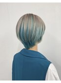 マチルダボブ ダブルカラーで作る☆アンブレラカラー 小岩