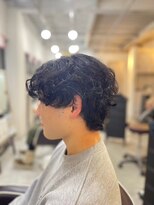 メンズカット バイ ソイクフ(メンズカット by SOY-KUFU)&nbsp;MEN’SHAIR アッシュブラックパーマヘア