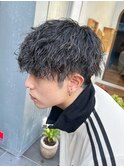 マッシュツイストスパイラルパーマ波巻きスパイラル福岡天神大名