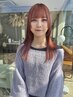 カット＋ケアブリーチWカラー＋3stepトリートメント+マイクロバブル