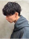 ニュアンスパーマ/前下がりマッシュ