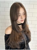ブリーチダブルカラーホワイトカラーインナーカラー裾カラー艶髪