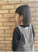 キッズカット　ショートバングボブ