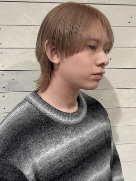 ルノン フィージュ(LUNON fieju) メンズウルフ/メンズカット/ミルクティーカラー