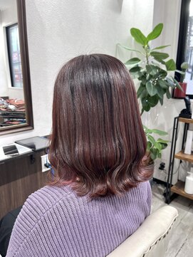 ベルヘアーデザイン 堺東(Belle hair Design) くびれヘア/ブリーチなしカラー/堺東