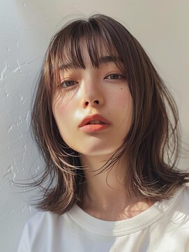 レヴ 草加店(LEV.) イメチェン　外はね　ボブ　美髪　ワイドバング　ブルーブラック