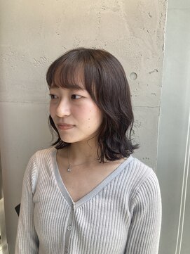 シアン 大須店(CYAN.) コテで巻いたみたいなボブパーマ