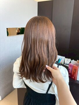 ヘアショップエヌアンドエー 久喜 栗橋店(hairshop N&A) ふんわり揺れる艶ウェーブ◎優しさまとうコーラルベージュ