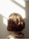 40代50代白髪ぼかしハイライト　ボブ　2505