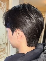 韓国マッシュダウンパーマセンターパートニュアンスパーマ