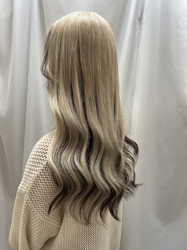 スリーク(Sleek) アンブレラカラー【シールエクステ/岡山/ミルクティーカラー】