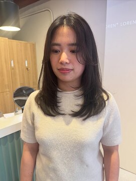 ローレンジウ(LOREN JU) 透明感髪質改善ベージュダブルカラーミルクティーグレージュ