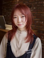 ボコカ(bococa)&nbsp;【macana指名】オレンジピンクケアブリーチレイヤーカット