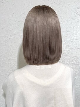 バランス 原宿 表参道(balance) 【髪質改善】ペールベージュ×ぱっつんボブ