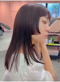 ラベンダーカラー/姫カット/ステップカット/二子玉川美容室