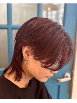 デイズ(DAYS) センターパートウルフ　カシスレッド