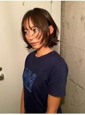 顔まわり軽めデザインカット
