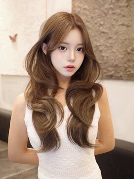 ジュノヘアージャパン 表参道(JUNO HAIR JAPAN) 韓国ヘア 羽エクステ ココアベージュ 髪質改善 レイヤーカット