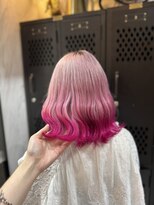 ヴァイス 渋谷店(VAICE)&nbsp;デザインカラー/ペールピンク/裾カラー