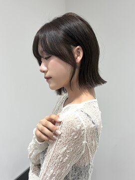 ヴェイン 渋谷(vain) ナチュラル外ハネボブプツッとボブ