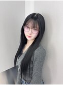 艶々の黒髪ロング！