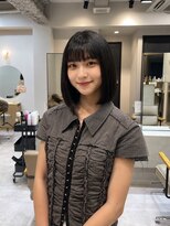 モク 立川(moc)&nbsp;韓国風レイヤーカットブリーチダブルカラー前髪