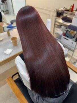 エクラ(ECLAT) 縮毛矯正×カシスブラウン