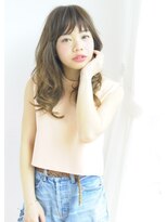 トリッカ 代官山(tricca)&nbsp;シースルーバングの大人愛されナチュラルウェーブ