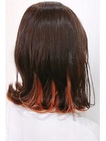 ヴィオラ 秋葉原(Viola)&nbsp;インナーブリーチカラー オレンジ×ベージュブラウン