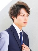 好感度アップ ビジネス ショートレイヤー かき上げヘア