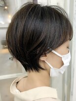 アリュウル 表参道 青山(Allure)&nbsp;【ひし形ショート】小顔カット　韓国系　ベージュカラー