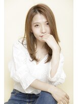 アフロディーテ 銀座(APHRODITE GINZA) 黒髪/グレーベージュ/レイヤーロング/前髪パーマ/銀座