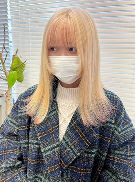 アイコン 博多(ICON.) ブロンドヘアー　裾カラー