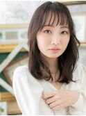 暗髪バレイヤージュくせ毛風顔周りレイヤーTb4川口20代30代40代