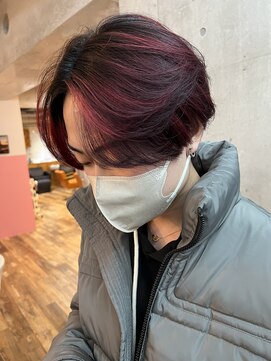 エース (ACE) ACE 横浜 メンズショートスタイル×ハイライトカラー