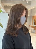 【森千晶】ゆる巻きセミロング/ナチュラルカール<大名>