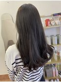 髪質改善/オリーブグレージュ/グレージュ/透明感カラー/ロング