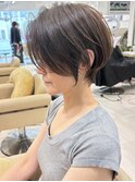 ショートボブ髪型30代40代50代前髪あり前髪なし【橋本】