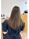 縮毛矯正ケアルーガ髪質改善トリートメントオリーブベージュ仙台