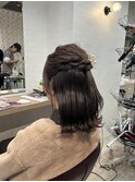 ハーフアップアレンジ